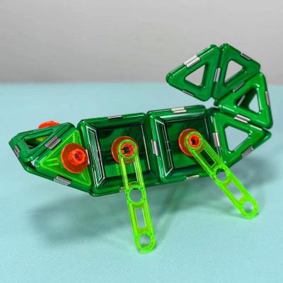 China Grasshopper Shaped Remote Control Magnetic Tiles Toys Assembling Accessories for sale