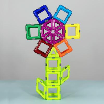 China Sunflower Shapes Colorful Magnetic Tiles , Magnetic Stacking Toy For 3 Years + for sale