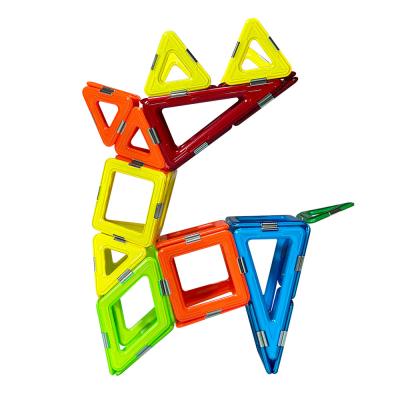 China Fawn 3D Structure Magnetic Tile Blocks Reusable Toys Colored DIY Assemble for sale