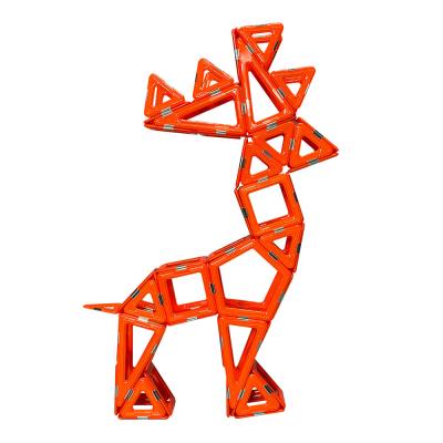 China Plastic 3D Magnetic Tiles Animals Reindeer Building Blocks For Early Education for sale