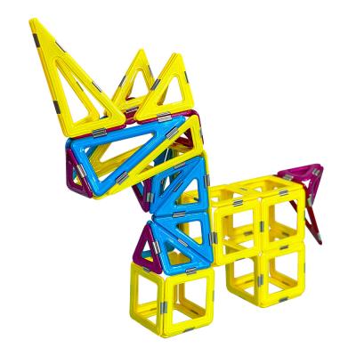 China Unicorn Animal Magnetic Tiles Building Blocks Kids Educational  3 Years + for sale