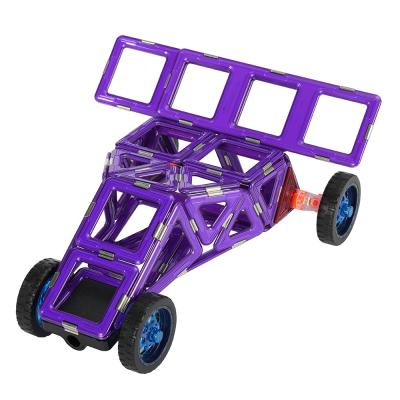 China DIY Deformation Magnetic Tiles Vehicles Formula 1 Racing Car Educational Blocks Toy for sale