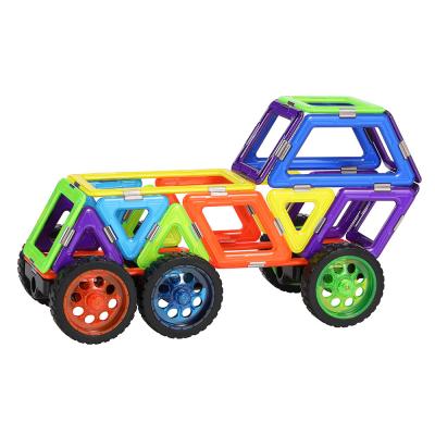 China Toddler Activities Magnetic Toy Vehicles Extended Jeep Magnetic Blocks Car for sale