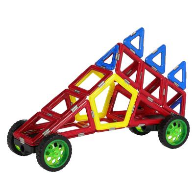 China Small Magnetic Blocks Hedgehog Car Engineering Vehicle Building Tiles Kits for sale