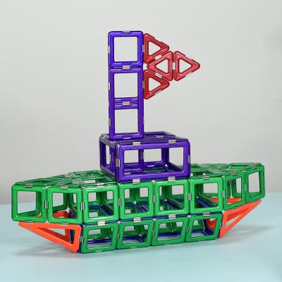 China Educational Toys Magnetic Tiles Vehicles Galleon Shaped Building Magnetic Blocks for sale