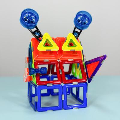 China OEM Colorful Magnetic Science Tiles Puzzle Toy Mecha House Monster Shapes for sale