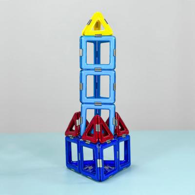 China Creativiteit Leren Magnetische Wetenschap Vlokken Mecha Shenzhou VII Blocks Speelgoed Te koop