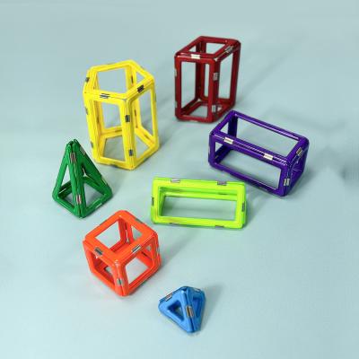 China Childrens Magnetic Building Sets , Three Dimensional Construction Magnetic Shape Tiles for sale