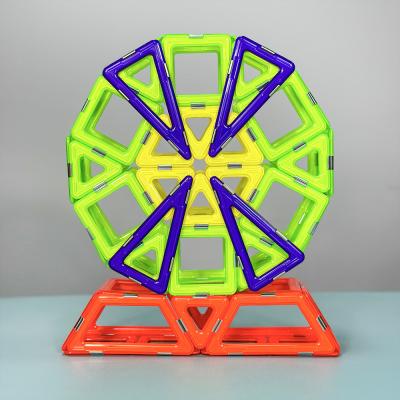 China Educatief speelgoed Magnetische blokken Levenscène Thema Desk Fan Magnetische tegel set Te koop