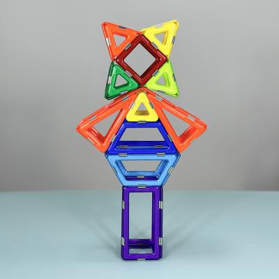 China 3d Educational Geometric Magnetic Building Tiles Set , Magnetic Building Shapes Toy for sale