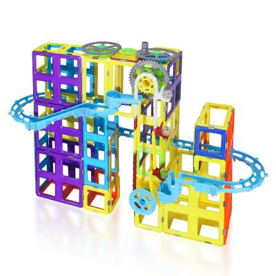 China Kids Luxury Magnetic Tiles Track Toys Magnetic Blocks For Creative Teaching for sale