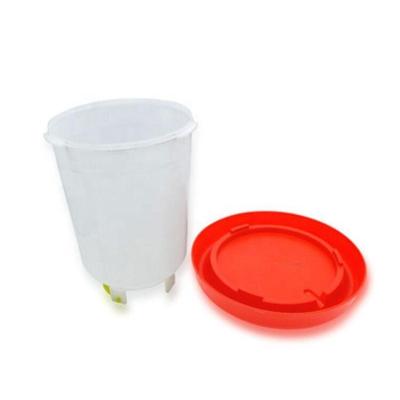 China Farms 6 Liter Chick Drinker and Waterer Kit Plastic Hanging Poultry Waterer Set for Quail Hen Duck Drinking Chicken Bucket for Farm for sale