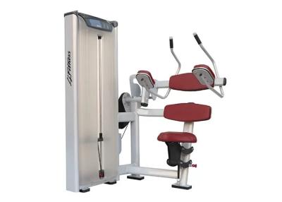 China Heavy Duty Abdominal Crunch Machine Red Black Cushions for sale