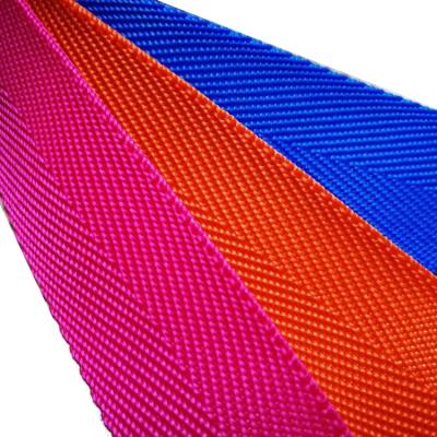 China Factory direct viable pp polypropylene webbing tie 900D herringbone twill weave 1cm 25mm 2 inch for sale