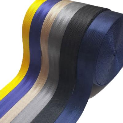 China High tenacity viable fiber FDY car seat belt webbing webbing 47mm/2 inch polyester nylon seat belt webbing for sale