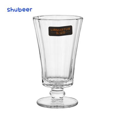 China Simple Goblet Dwarf Juice Dessert Ice Cream Restaurant Glass Cocktail Glass for sale