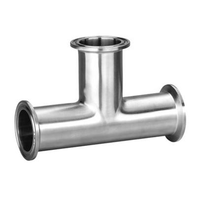 China Food Stainless Steel Tee Reducing Pipe Fitting Stainless Steel Tee for sale