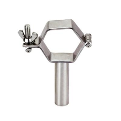 China Food Stainless Steel Fittings Pipe Hangers Sanitary Pipe Hanger Stainless Steel Pipe Hanger for sale