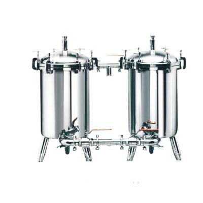 China Dairy Double Double Stainless Steel Duplex Filter Water Filter Filter Pipe for sale