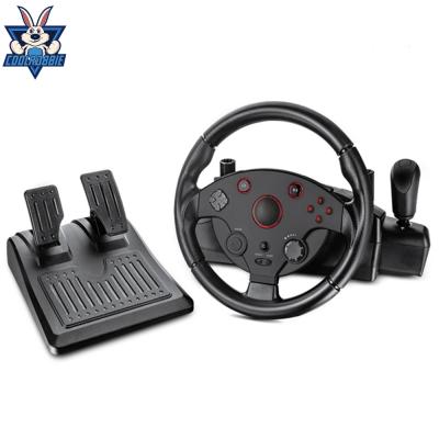 China CoolRabbie ERGONOMIC 270 Degree Racing Car Gaming Steering Wheel with Pedal for PS4/PS3/PC/Xbox One/360/Android/Switch Gaming Steering Wheel for sale