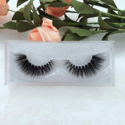 China Long natural 3d lashes mink clear lashes strip mink eyelash wholsal for sale