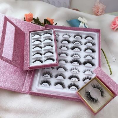 China Natural High Quality Long Bundle Eye Lashes Custom Pound With Mink Lashes for sale