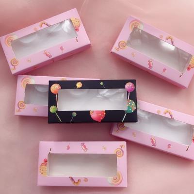 China Bulk Wholesale Mink Lashes Strip Empty Case False Lash Boxes Packaging Custom Logo Feather Eyelash Packaging Box Paper Vendors for sale