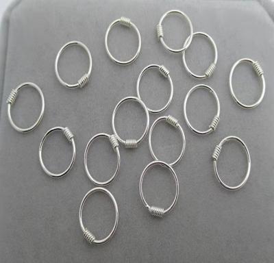 China FASHIONABLE Perforation of S925 Sterling Silver Ear Ring Body for sale