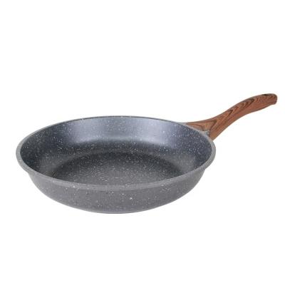 China Pan Medical Stone Material 10.2 Inch (26cm) Durable Non-Stick Pan Medical Stone Material Pfoa Free Coating Light Weight And Durable Gray for sale