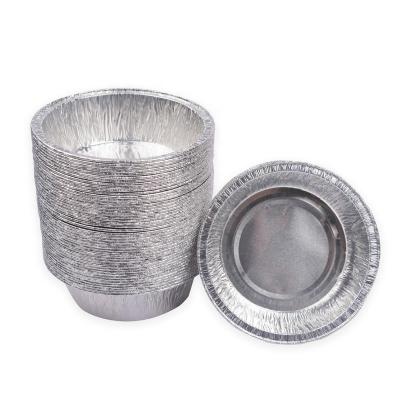 China 5 Inch Round Baking Foil Filters Disposable Containers for Storing Cooking and Reheating and Oven Safe Recyclable Servers for sale