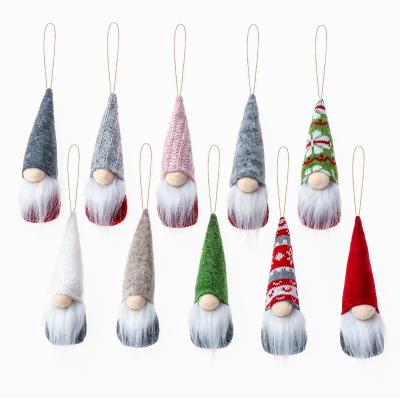 China 2022 hot sale Christmas tree pendant new arrival stuff christmas festival decoration supplies wool wholesale faceless doll for sale