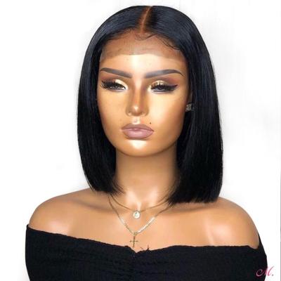 China Black Hair Hot Sale Matte Straight Wig Lace Front Hair Spring Curl High Temperature Synthetic Wig for sale