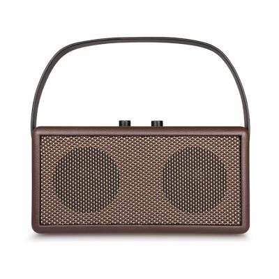 China New Arrival Super Sound Wooden Speaker Mini Speakers Outdoor Wireless Wooden Portable Mesh Speakers Phone Function for sale