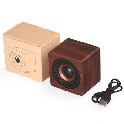 China Portable Phone Function Success 2022 HD Speaker Calls Stereo Desktop Wireless Wooden Speakers USB Charging Mini Speaker for sale