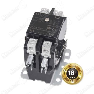 China 2P40A air conditioning contactor price 220v magnetic contactor 2 pole modular contactor 40a for sale