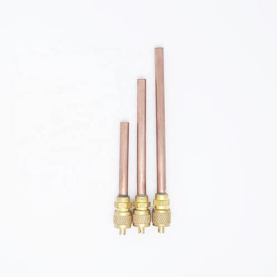 China General Air Conditioner Room A/C Copper Fill Valve Access Valve 1/4 Refrigeration for sale