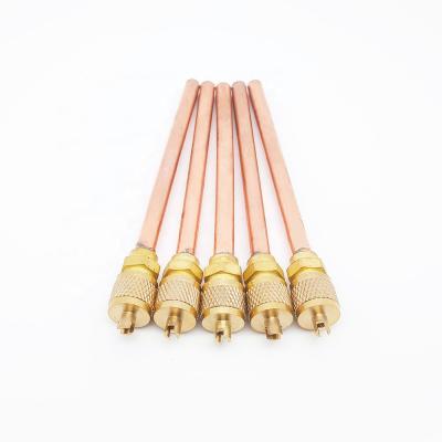 China Home 1/4 Copper For Refrigeration And Air Conditioner Pin Valve Fill Valve Access Valve for sale