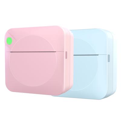 China Mobile Wireless Connected 2021 Popular Mini Cardboard Cute Handheld Wireless Portable Thermal Sticker Printer for sale