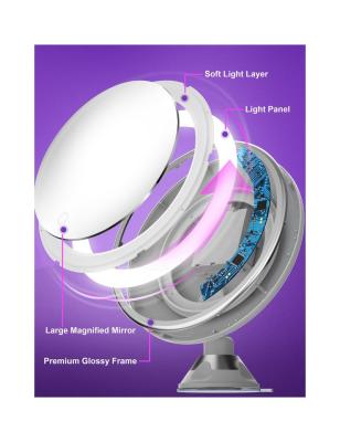 China Lighted Fashionable Custom Vanity Table Led Lighted Makeup Mirror For With for sale