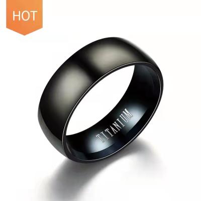 China Lancui FASHIONABLE High Quality Wholesale Fashion Custom Jewelry Mask Men's Black Titanium Steel Ring for sale