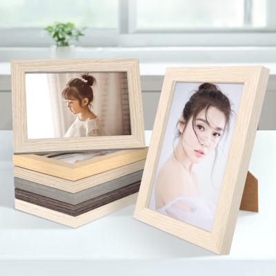 China Beautiful Fashionable Oil Painting Wooden Picture Photo Frame A4 Size Photo View Frame Fotorahmen Wooden Picture Frames for sale