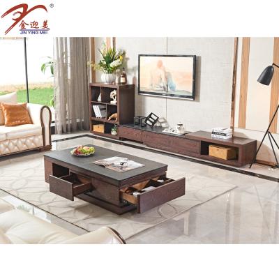 China Rectangle Center Table Living Room Furniture Wood Burning Stone Outdoor Coffee Table For Living Room for sale