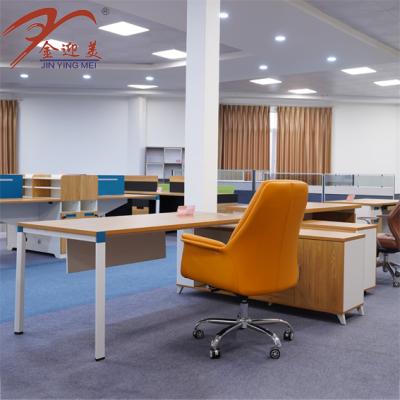 China High Quality L-shape Factory Price And Boss Desk Chair Strong Wearability Office Desk Table for sale