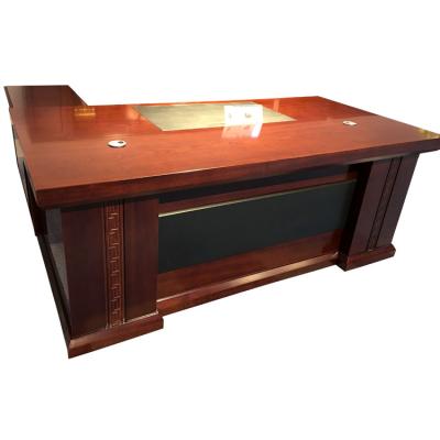 China L Shape Hot Sale Manager Executive Table MDF Veneer Office Furniture Desk for sale