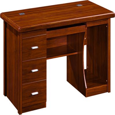 China Factory Outlet Modern Wooden Office Workers Desk Secretary Computer Desk With Locking Drawers for sale