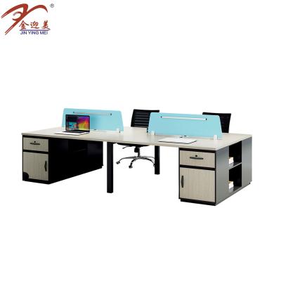 China Freestanding Combination 4 Person Workstation Office Desk Furniture Modern Office Workstations for sale