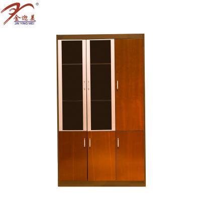 China Wholesale Foshan Wooden Bookcase Three Panel Doors File Cabinet For Sale for sale