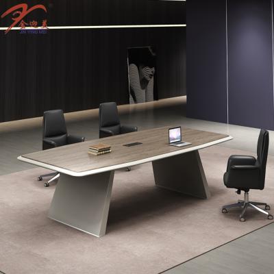 China E1 Raw Material Office Furniture Meeting Table Modern Luxury Wooden Office Conference Table for sale