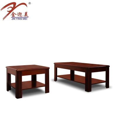 China L-Shape Hot Sell Furniture Wooden Teapoy Table For Reception Room for sale