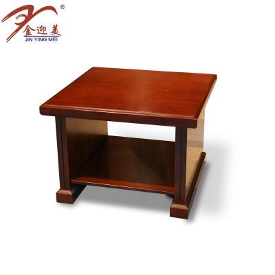 China Classic Chinese Style MDF Simple Tea Table Coffee Wooden Corner Desk For Sofa for sale